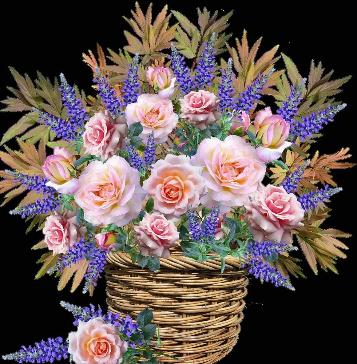 Lisianthus and Scabiosa Arrangement